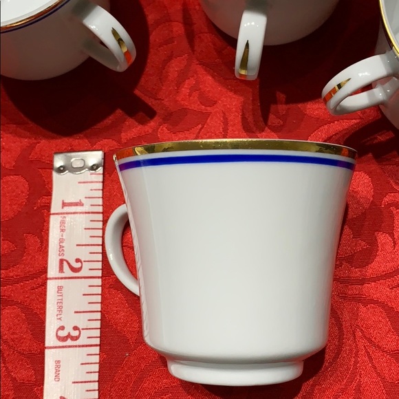 Vintage German PMR Bavaria set of 4 tea cups - Picture 4 of 8